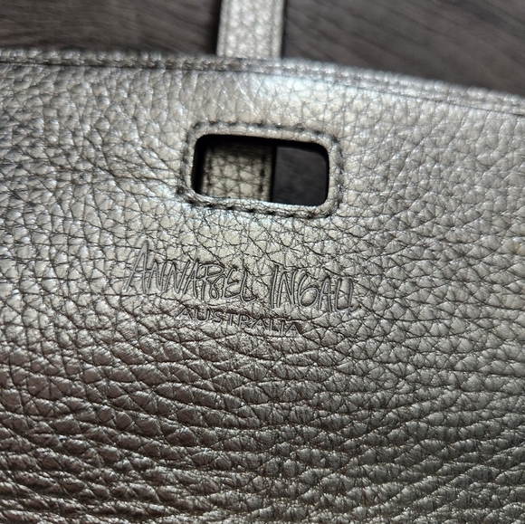 Annabel Ingall Silver Textured Leather Clutch Wallet - Picture 5 of 9